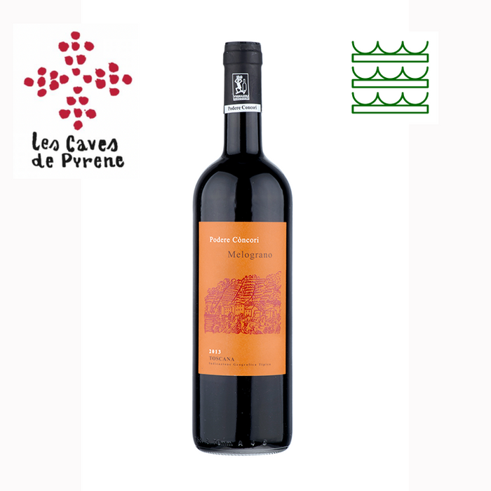 Podere Concori Melograno Toscana Rosso IGT 2020 750ml X 6 Original Box